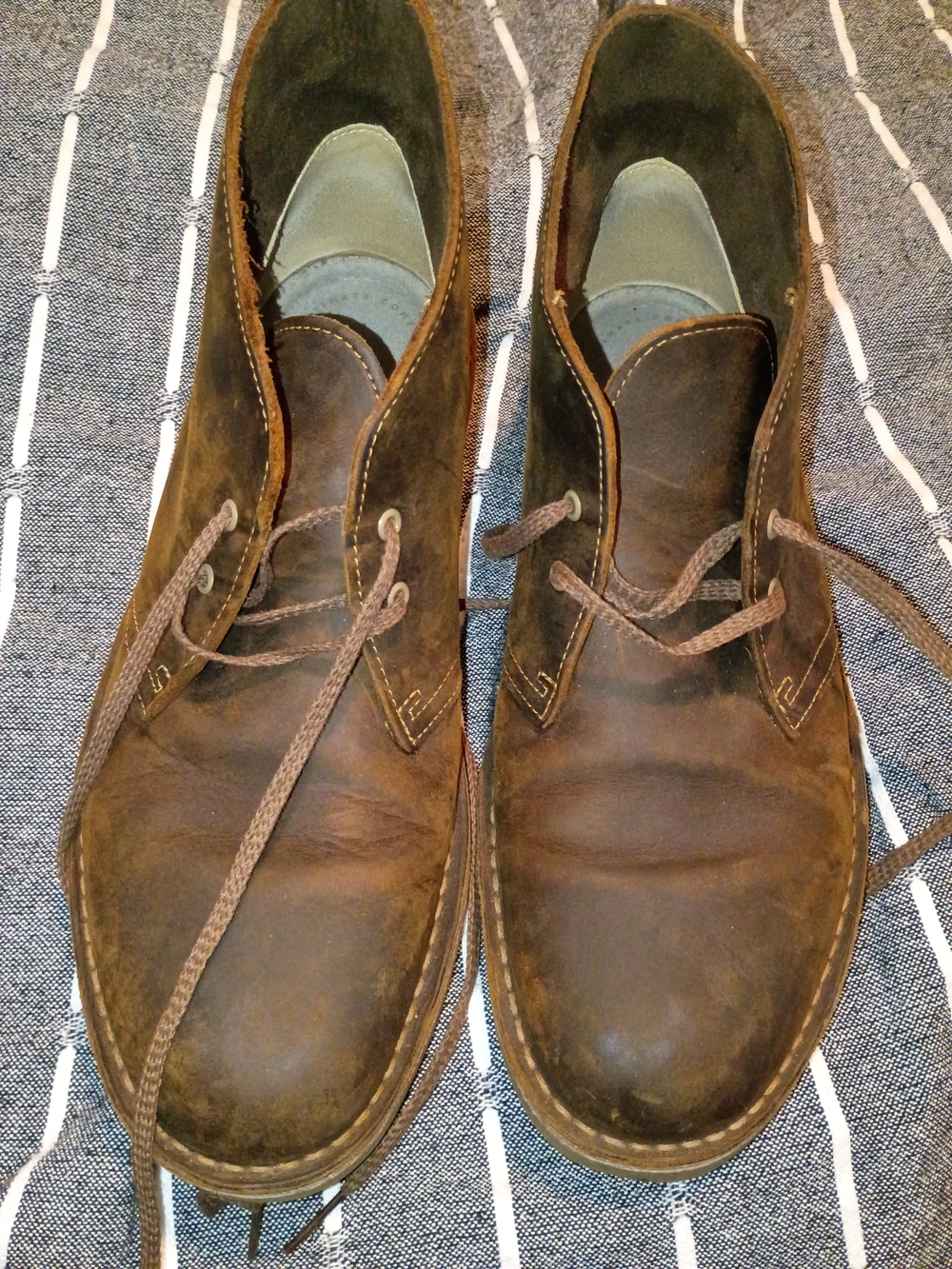 Bushacre Clarks Brown Leather Chukka Boots Size 9